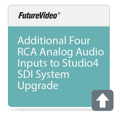 FutureVideo Additional Four RCA Analog Audio Inputs to Studio4 SDI System Upgrade