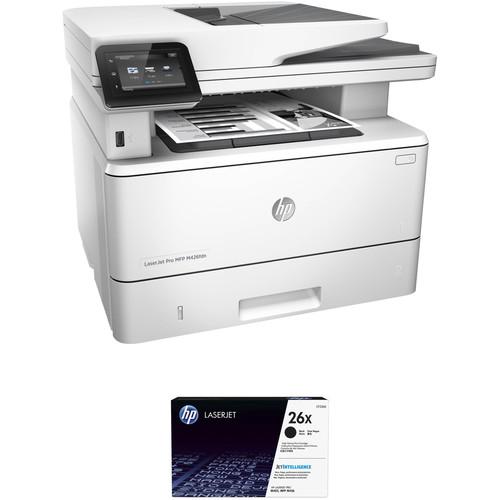 HP LaserJet Pro M426fdn All-in-One Printer with Extra 26X Black Toner Kit