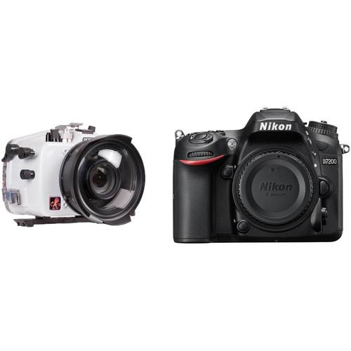 Ikelite 200DL Underwater Housing and Nikon D7200 DSLR Camera Body Kit