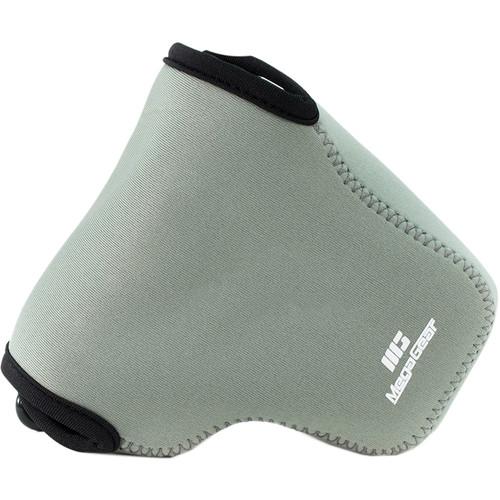 MegaGear MG1071 Ultra Light Neoprene Case with Carabiner for Olympus OM-D E-M1 Mark II with 12-40mm