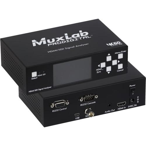 MuxLab HDMI 2.0 3G-SDI Signal Analyzer