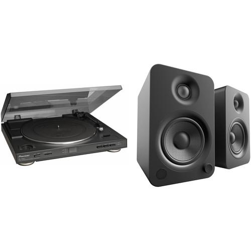 Pioneer PL-990 Fully Automatic Belt-Driven Turntable and Powered Speakers Kit