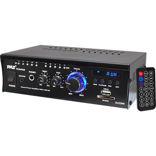 Pyle Pro PCAU46A 2-Channel 240W Stereo Power Amplifier