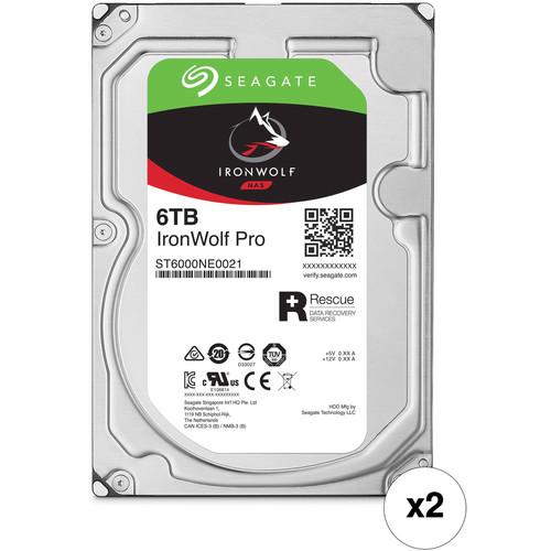 Seagate 6TB IronWolf Pro 7200 rpm SATA III 3.5" Internal NAS HDD Kit