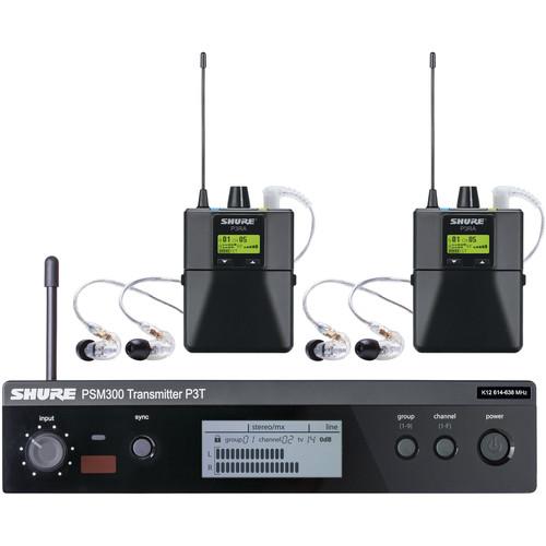 Shure PSM 300 Twin-Pack Pro, Wireless In-Ear Monitor