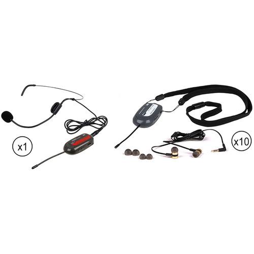 VocoPro Commander-TOUR-10 UHF Wireless 10-User Tour Guide System