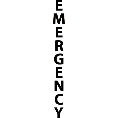 Aiphone "EMERGENCY" Label Option for IS Series Modular Towers