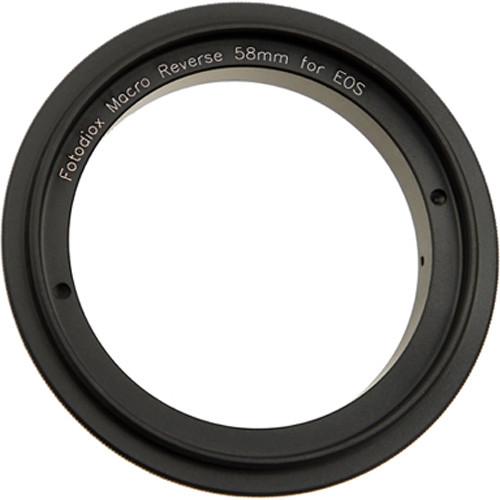FotodioX 58mm Reverse Mount Macro Adapter Ring for Canon EF-Mount Cameras