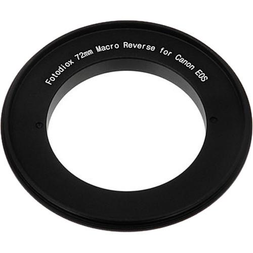 FotodioX 72mm Reverse Mount Macro Adapter Ring for Canon EF-Mount Cameras