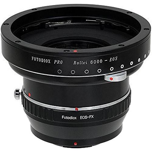 FotodioX Pro Lens Mount Double Adapter for Rollei 6000 and Canon EOS Lenses to Fuji X-Series Mount