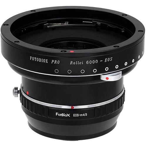 FotodioX Pro Lens Mount Double Adapter for Rollei 6000 and Canon EOS Lenses to Micro Four Thirds