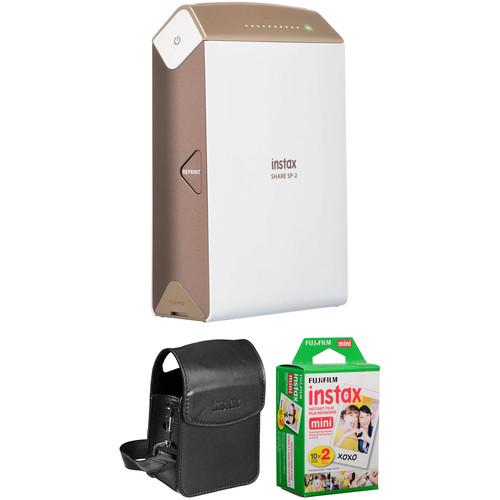 FUJIFILM INSTAX SHARE Smartphone Printer SP-2 with Carry Pouch and Instant Film Kit