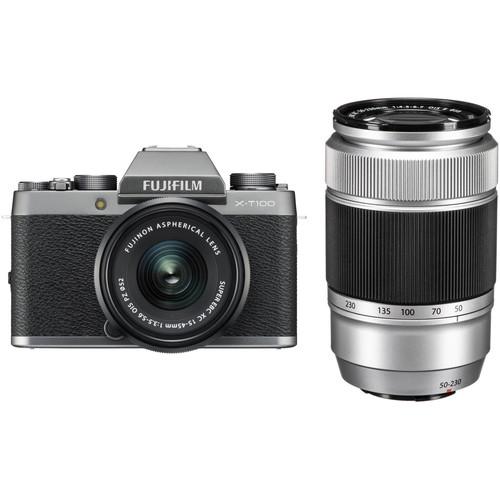FUJIFILM X-T100 Camera with 15-45mm and 50-230mm Lens Kit