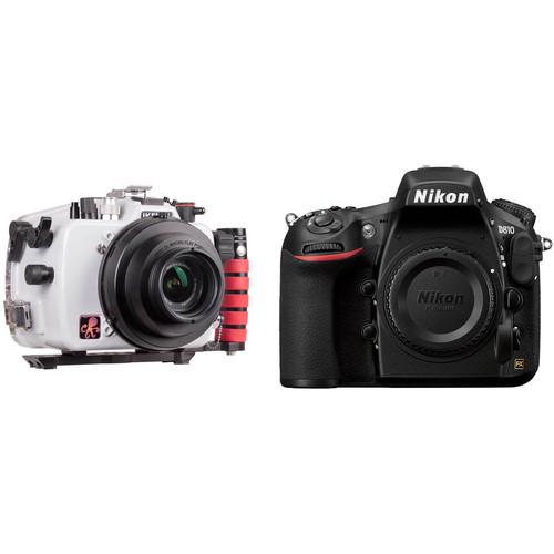 Ikelite 200DL Underwater Housing and Nikon D810 DSLR Camera Body Kit