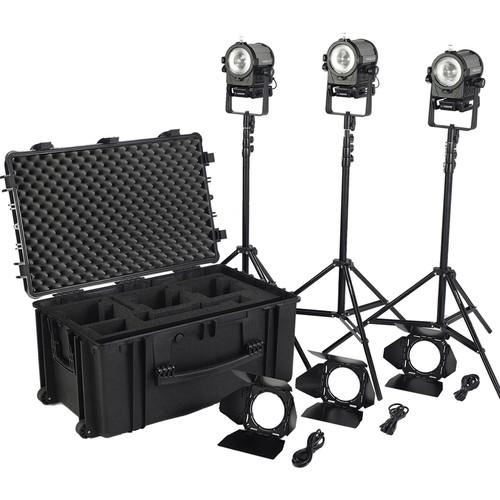 Litepanels Sola 4 Daylight Fresnel 3-Light Traveler Kit