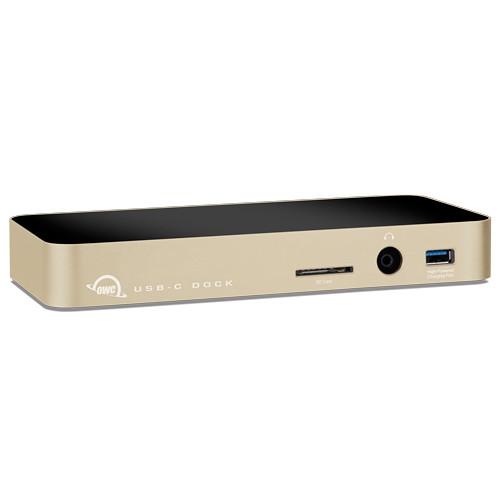 OWC Other World Computing USB-C 10-Port Dock With 80 Watt Power Supply - Gold. Designed For Macbook And Macbook Pro.