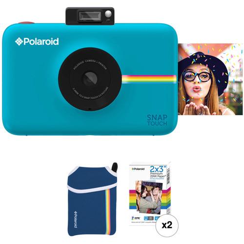 Polaroid Snap Touch Instant Digital Camera with ZINK Photo Paper and Pouch Kit