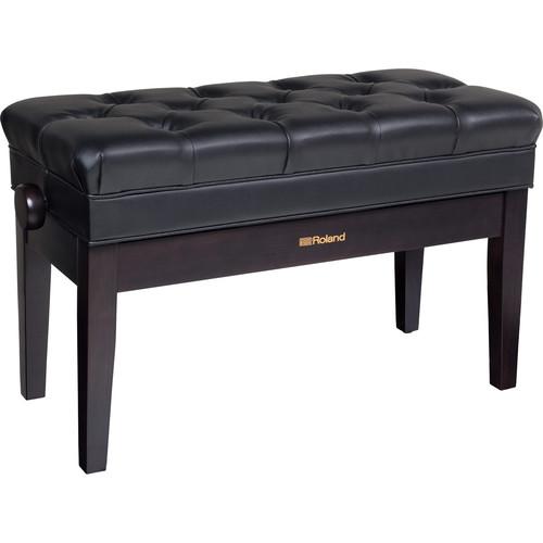 Roland RPB-D500 Duet Piano Bench with Adjustable Height, Cushion, and Storage Compartment