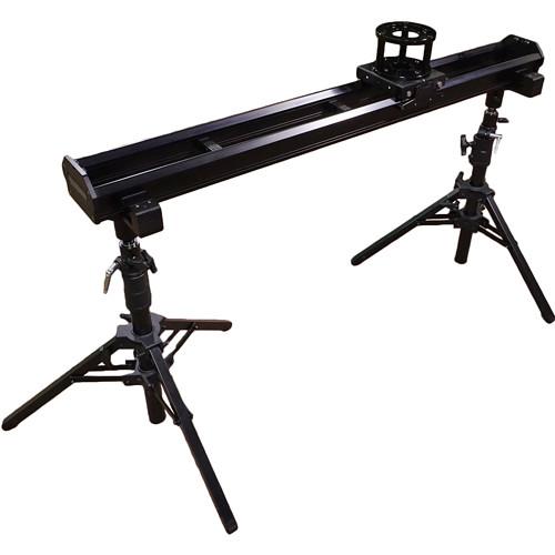 VariZoom 54" Varislider Vsm1-U Camera Slider Kit W Heavy-Duty Column Stands, Tripod Stand Mounts, And 4 Rise