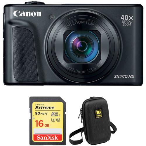 Canon PowerShot SX740 HS Digital Camera with Accessories Kit