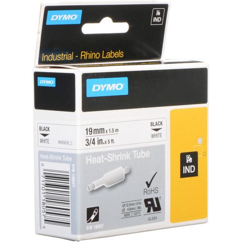 Dymo White 3 4" Heat Shrink Tubes