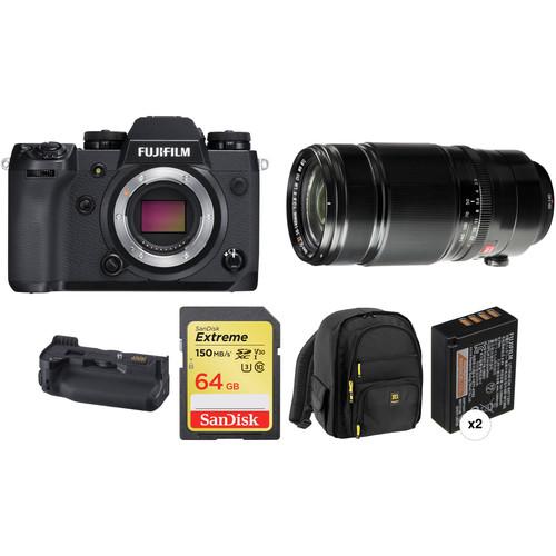 FUJIFILM X-H1 Digital Camera with XF 50-140mm f 2.8 R LM OIS WR Lens and Accessories Kit