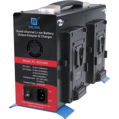 Fxlion V-Mount Adapter and Charger with 48V 10A Single 14.8 Dual Channel Output