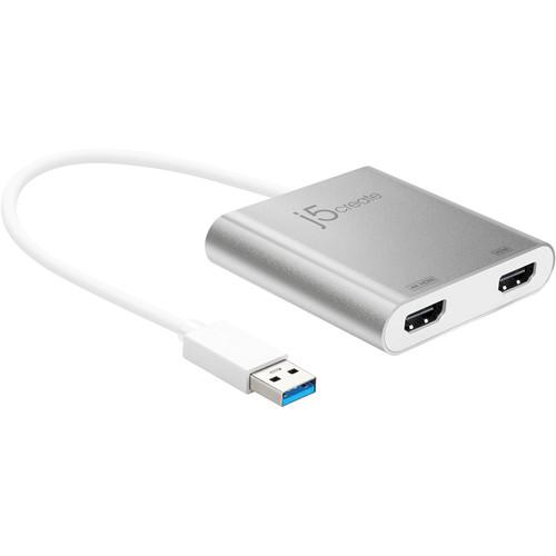j5create USB 3.1 Gen 1 to Dual HDMI Multi-Monitor Adapter