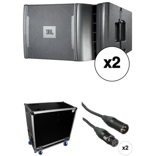 JBL VRX932LAP Dual 12" Line Array Loudspeaker System with Case and Cables Kit