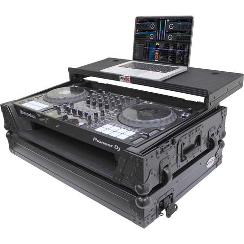 ProX Flight Case for Pioneer DDJ100 Controller with Laptop Shelf and Wheels