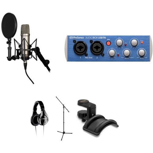 Rode NT1-A Vocal Recording Kit with Audio Interface, Headphones & Mic Stand