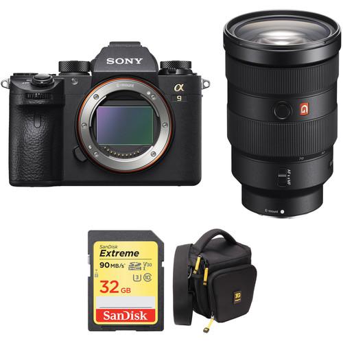 Sony Alpha a9 Mirrorless Camera with 24-70mm Lens and Accessories Kit