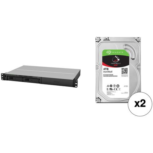 Synology RackStation 8TB RS217 2-Bay NAS Enclosure Kit with Seagate NAS Drives