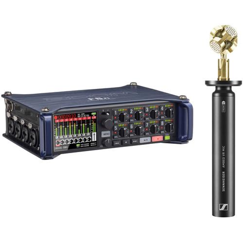 Zoom F8n Field Recorder Kit with Sennheiser AMBEO VR 3D Microphone