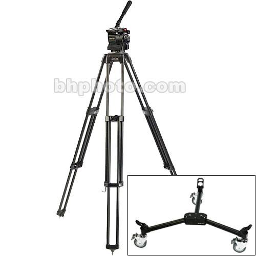Daiwa Slik DW11D1 Tripod System with 209 Tripod, 11 Fluid Head, and DY9 Dolly- Supports up to 25 lb