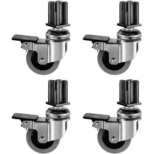 Foba COLRI Braked Caster Set for Shooting Tables DIMIL & DIMIU