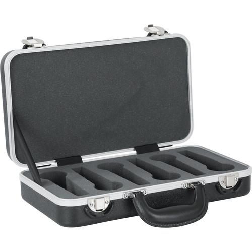 Gator Cases GM-6-PE 6 Space Polyethylene Mic Case - for up to 6 Microphones and Accessories