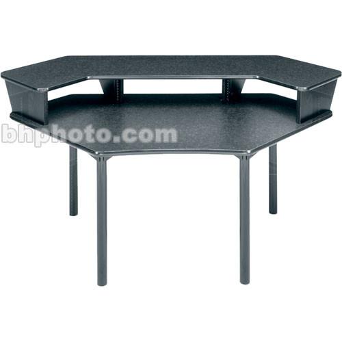 Middle Atlantic Corner Video Desk w 1-Piece Overbridge MDV-CNR1