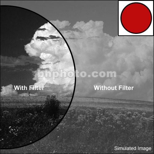 Tiffen 4x6" Dark Red #29 Glass Filter for Black & White Film