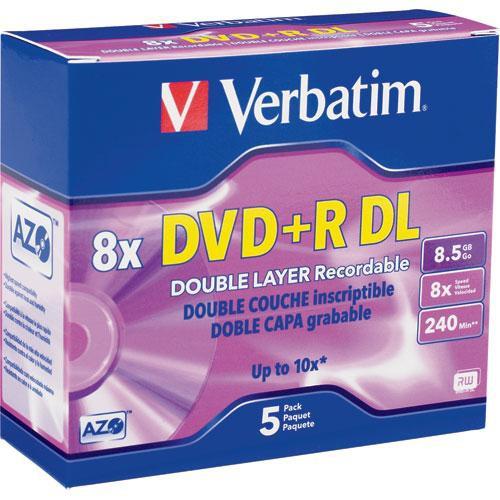 Verbatim DVD R Double Layer, Recordable Disc in Jewel Case