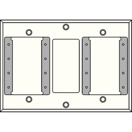 FSR IPS-WP2T-WHT 3 Gang Wall Plate