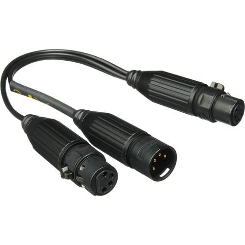 Kino Flo Splitter Cable - 1 XLR Male 2- Pin to 2 XLR Female 4- Pin