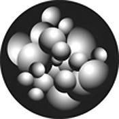 Rosco Standard Black and White Glass Spectrum Gobo #81133 Atomic