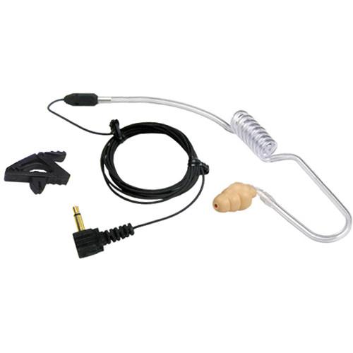 Voice Technologies VT600T B IFB Earphone with Coiled Tube and Straight Cable