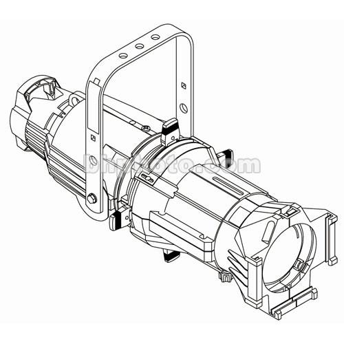 ETC Source 4 750 Watt Ellipsoidal Spotlight, White, Pigtail - 50 Degrees