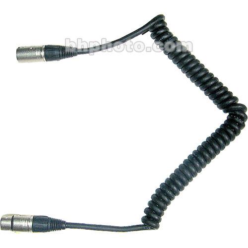 Frezzi CC-44 Coiled 4-pin XLR Male to 4-pin XLR Female Power Cable - 8 ft