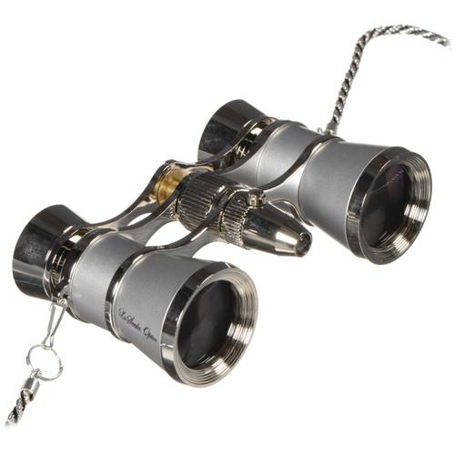 LaScala Optics 3x25 Carmen Opera Glasses with Red LED Flashlight