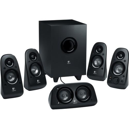 Logitech Z506 5.1 Channel Surround Sound Speakers and Subwoofer, Logitech, Z506, 5.1, Channel, Surround, Sound, Speakers, Subwoofer