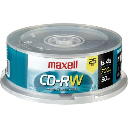 Maxell CD-RW 700MB, 4x Rewritable Recordable Disc