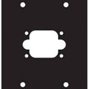 Middle Atlantic 1G1 Custom UCP Connector Panel with Opening for UCP-SF